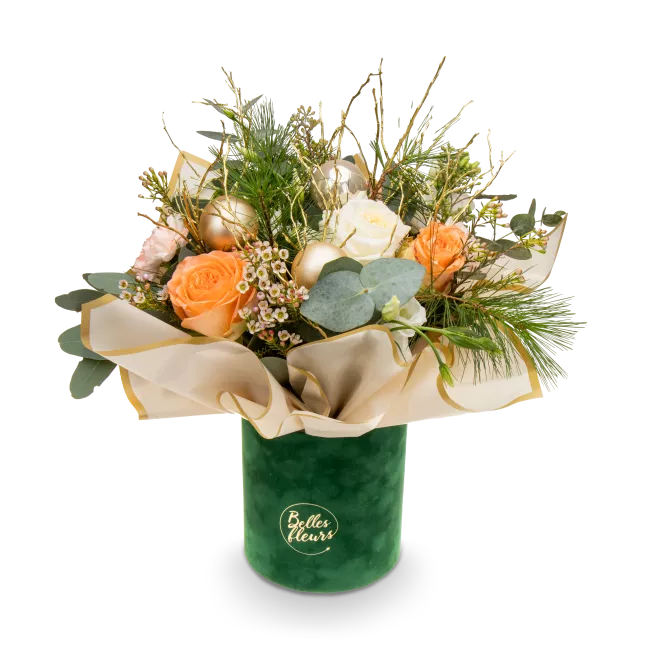 Vánoční květinový box